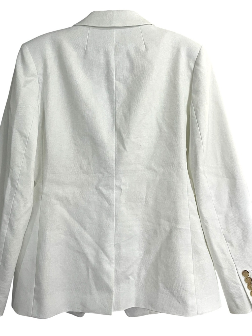 J.Crew Helena Linen Blend Blazer White One Button Career Jacket Size 6 Coastal - Picture 9 of 10